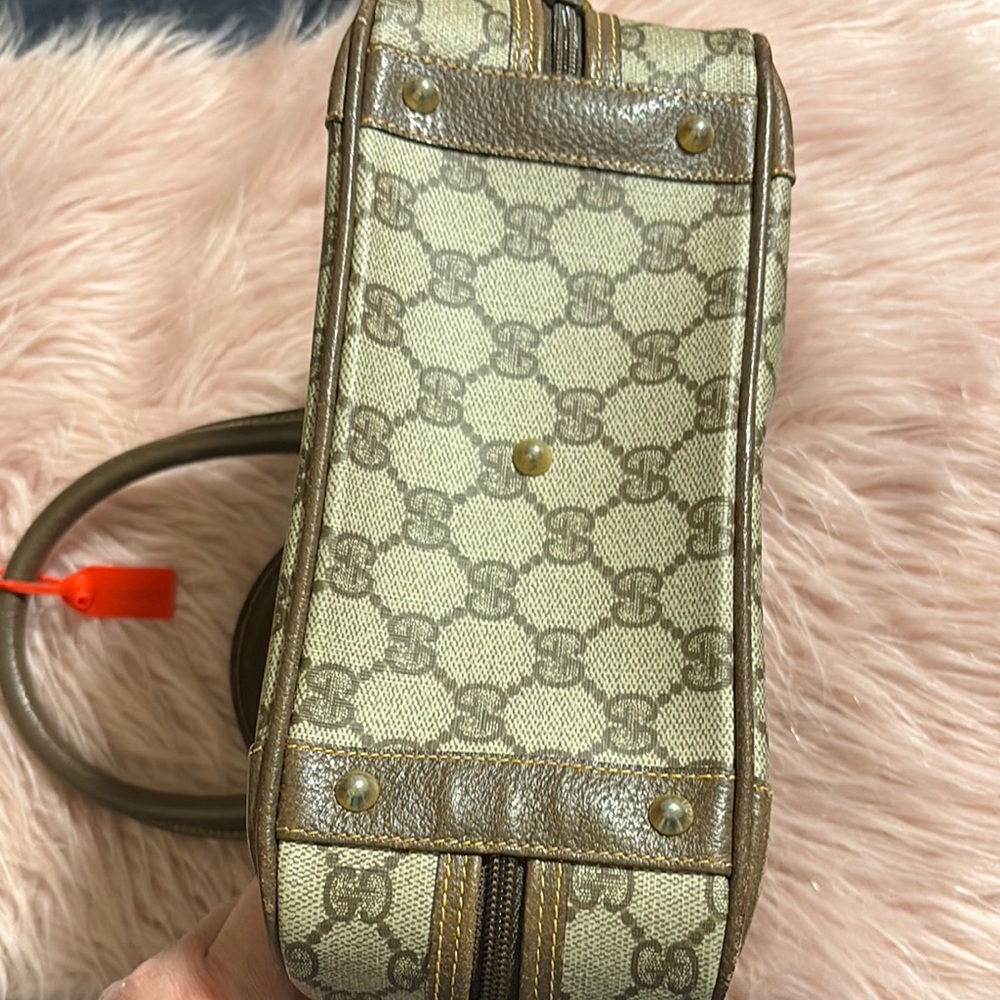 Gucci Brown Monogram Small Dome Handbag, Authentic, Vintage, Pre Loved - Picture 16 of 16